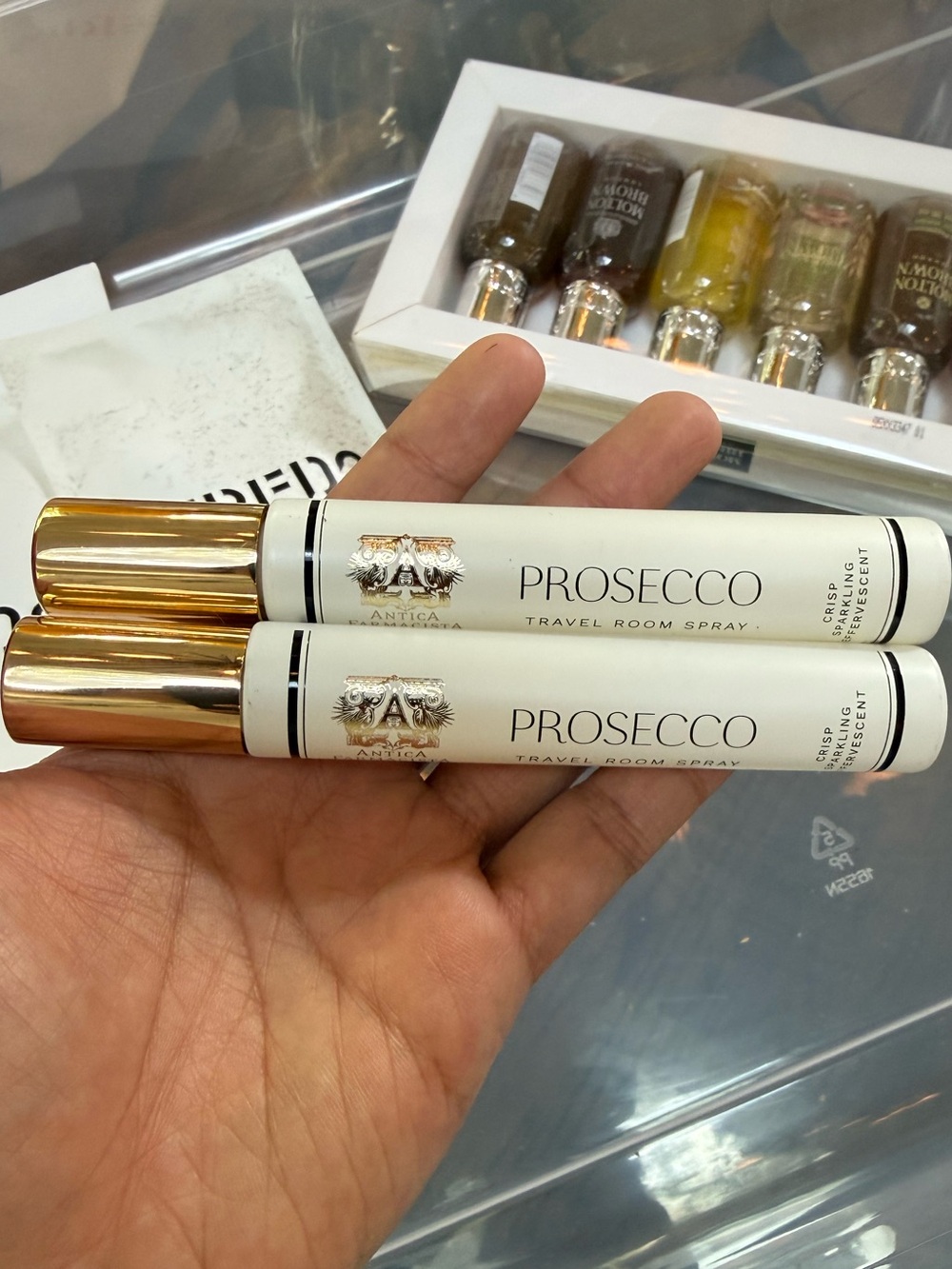 Antica Farmacista Prosecco Travel Room Spray — White & Gold